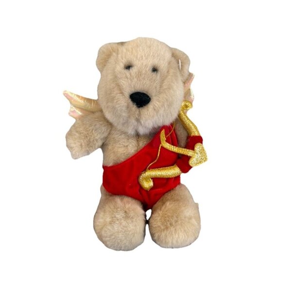 Starbucks Plush Bearista Bear 13th Edition Cupid Valentine 2001 Bow Arrow - Picture 1 of 8